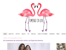 Tablet Screenshot of flamingoinlove.com